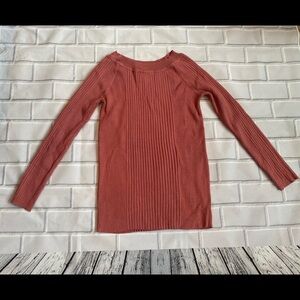 Rue21 Women's Ribbed Crew Neck Sweater - Rust/size L